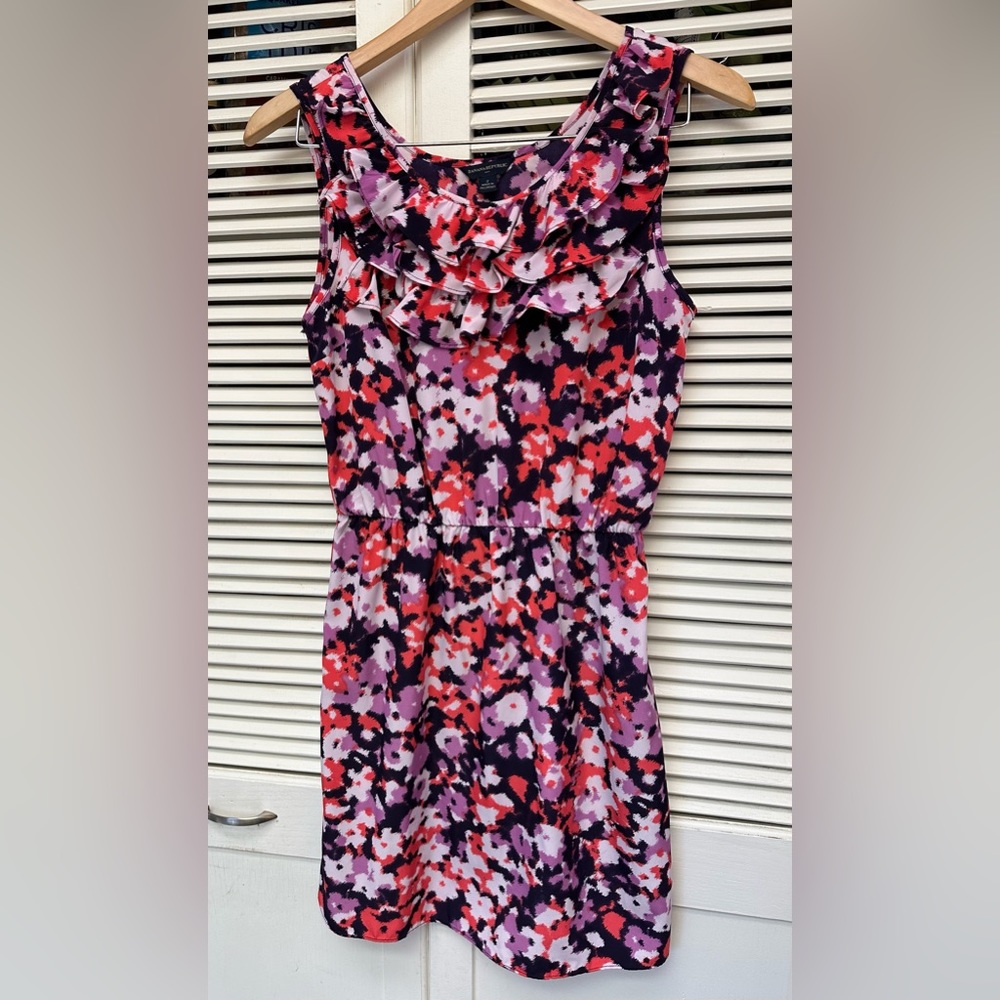Banana Republic Pink & Purple Floral Dress, Size 2 💥2/$15 or $3/$20💥